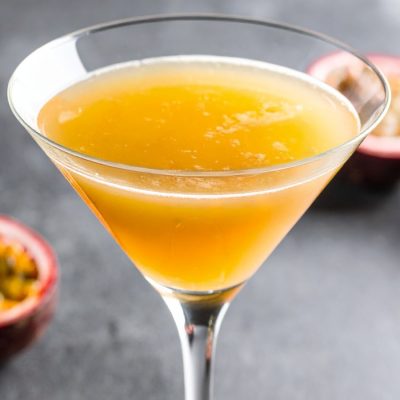 Close-up of a Pornstar Martini Mocktail