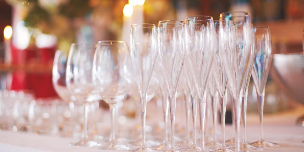 Provide glasses at a BYOB party