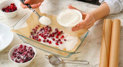 How to Make Sugared Cranberries for Cocktails (3 Ingredients Only!)