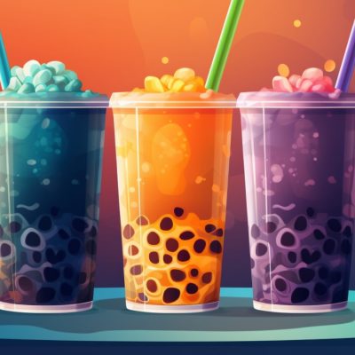 Classic illustration of Boba Cocktails