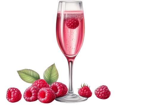 French Champagne Cocktail (Kir Royale)