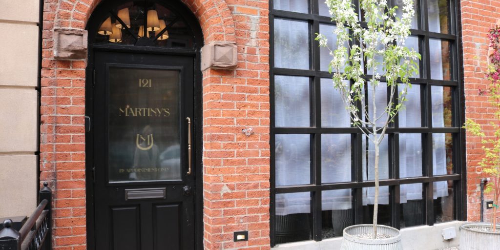 Exterior of Martiny's bar in New York