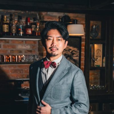 Headshot of Takuma Watanabe at his bar Martiny's