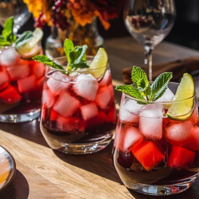 Thanksgiving Batch Cocktails Sparkling Pomegranate Punch Firefly HelenaLombard