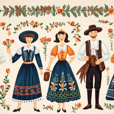 German folk art Oktoberfest