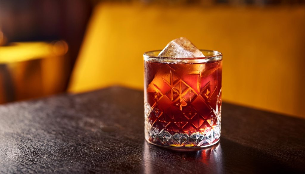 A Wray and Nephew Caribbean Sazerac cocktail