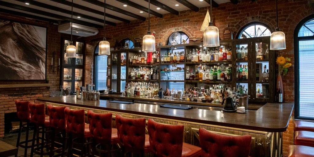 Interior shot of Martiny's bar in New York